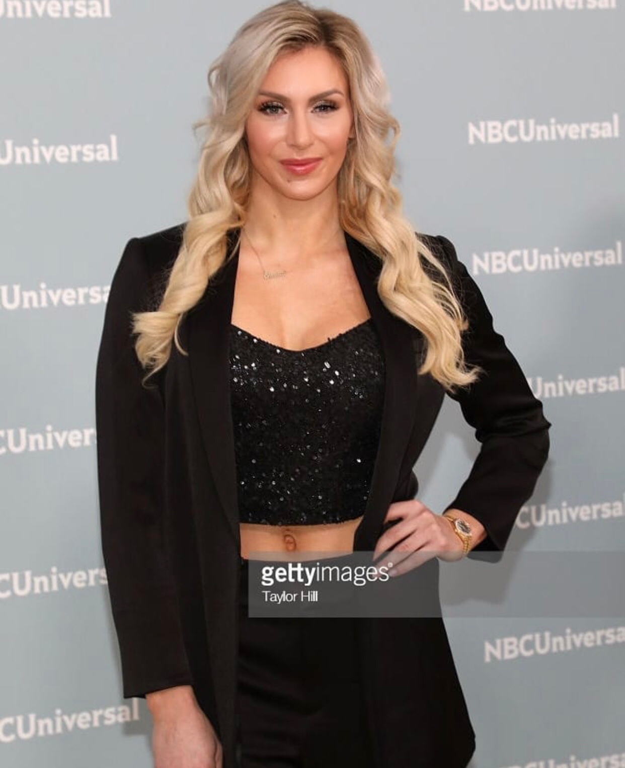 Charlotte Flair WWE for NBC Upfronts