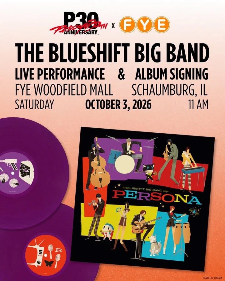 Blueshift Big Band at FYE, Woodfield Mall, Schaumburg