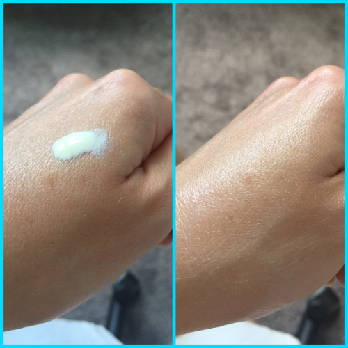 Three Sixty Five before (left) and after (right) application.