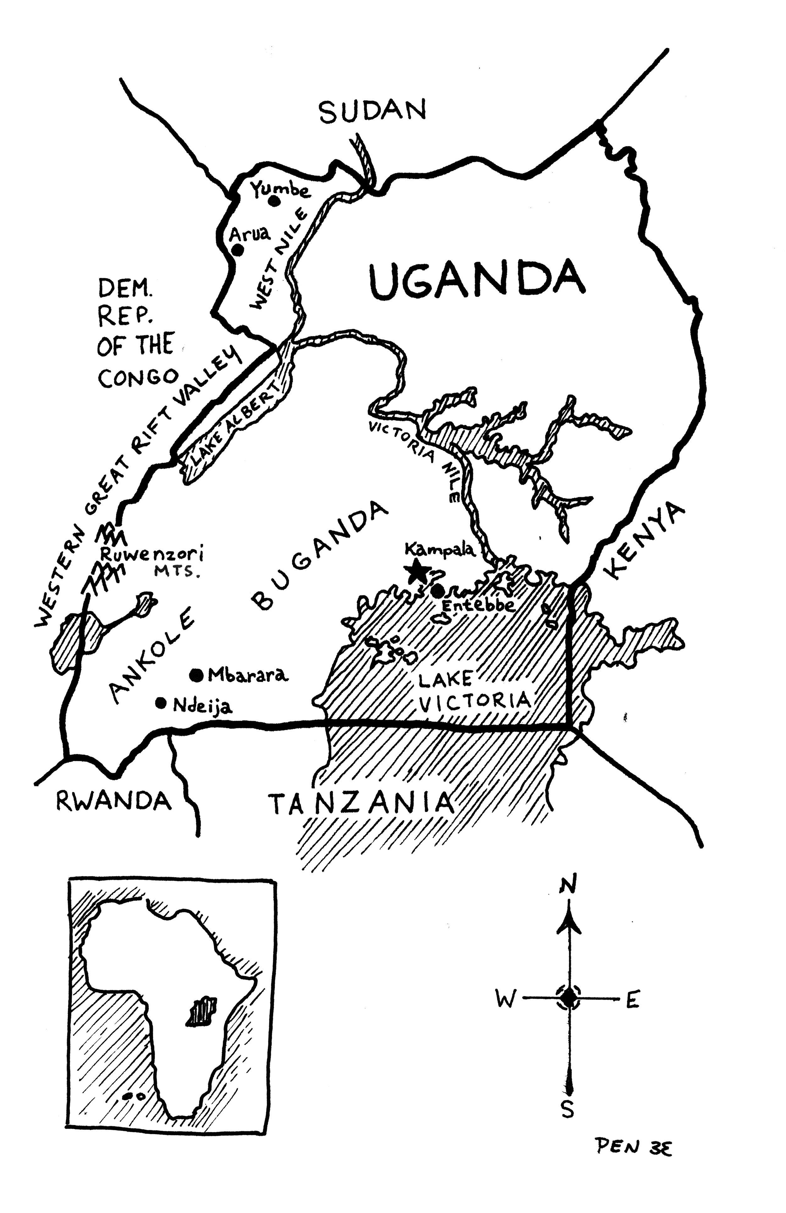  A map of Uganda (Phillip Niemeyer)&nbsp; 