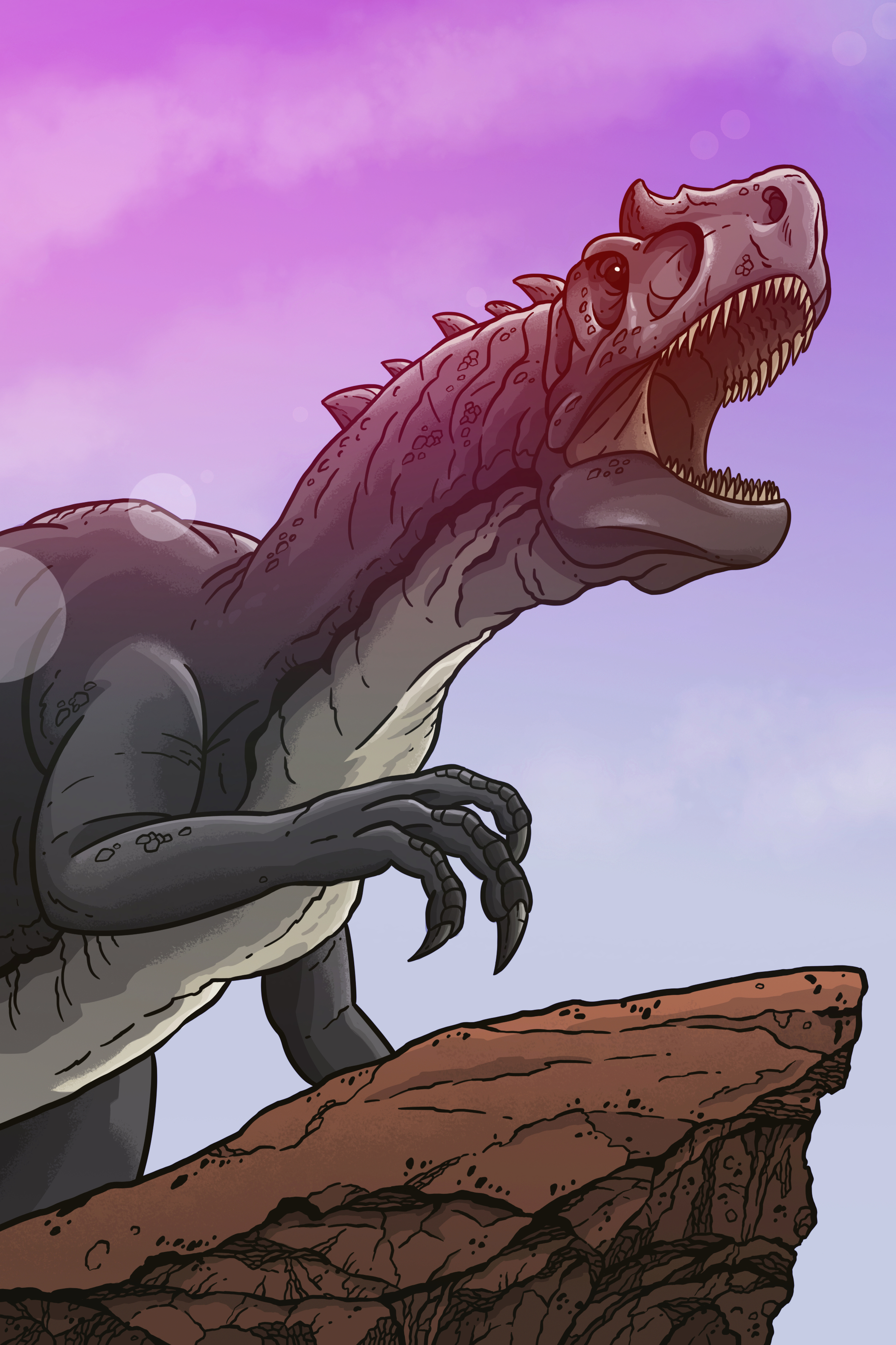 Another new illustration debut. The famous Allosaurus, "Big Al". 
