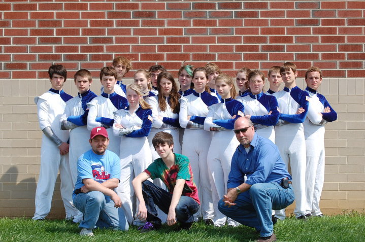 Mike with the 2010 award-winning Quakertown High School Indoor Percussion Ensemble