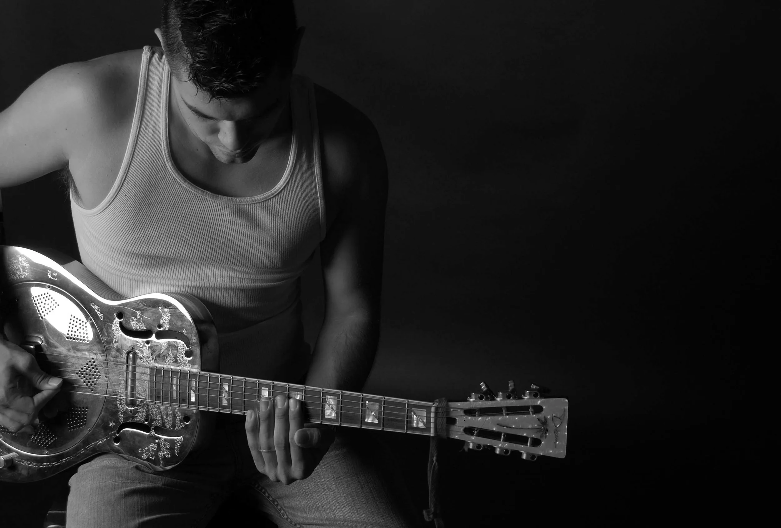 Guitarist Adam Lasher. 