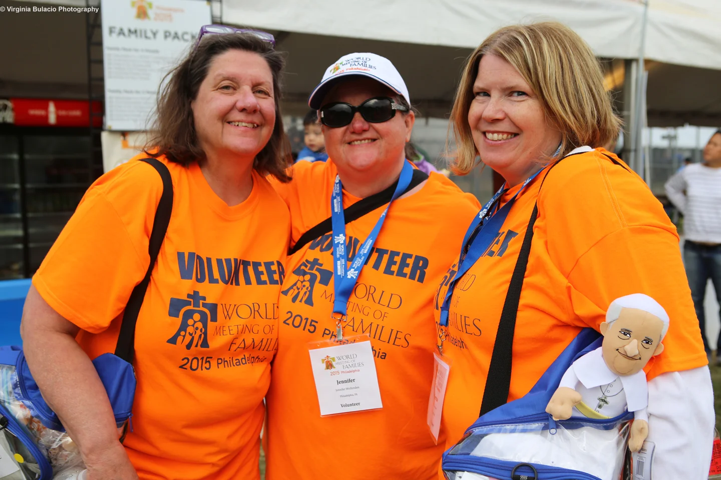 La organización del Encuentro Mundial de las Familias movilizó a miles de voluntarios para la visita del papa Francisco a Filadelfia. 