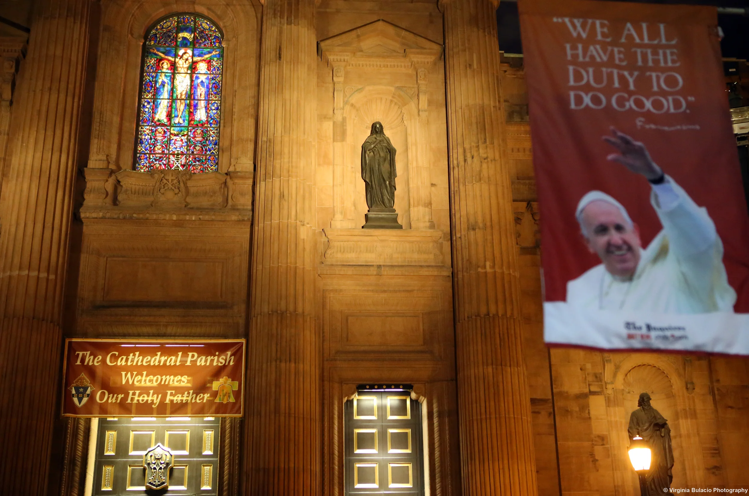 La Catedral Basílica de San Pedro y San Pablo donde el papa Francisco celebró una misa en Filadelfia. 