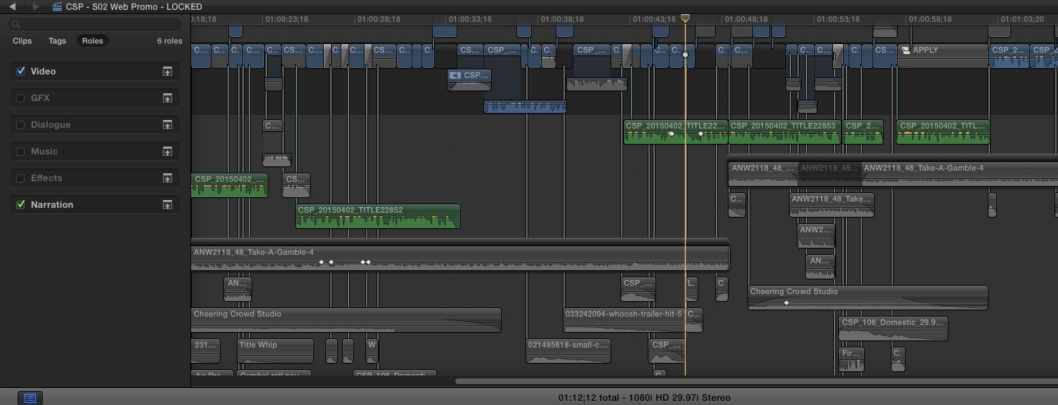 With all your roles marked up properly you can easily toggle exactly what you need when you need it.