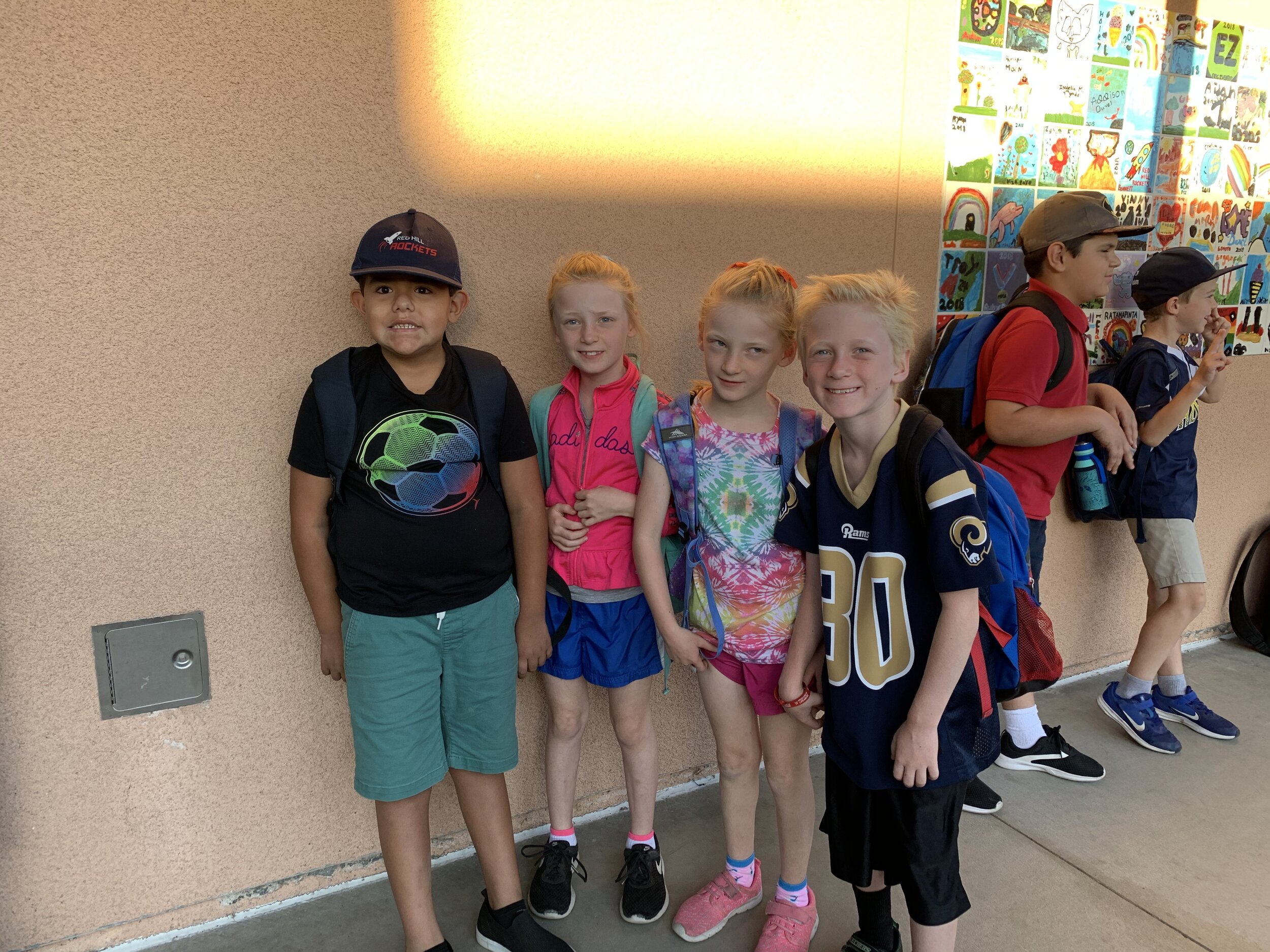 kids dressed for sports day