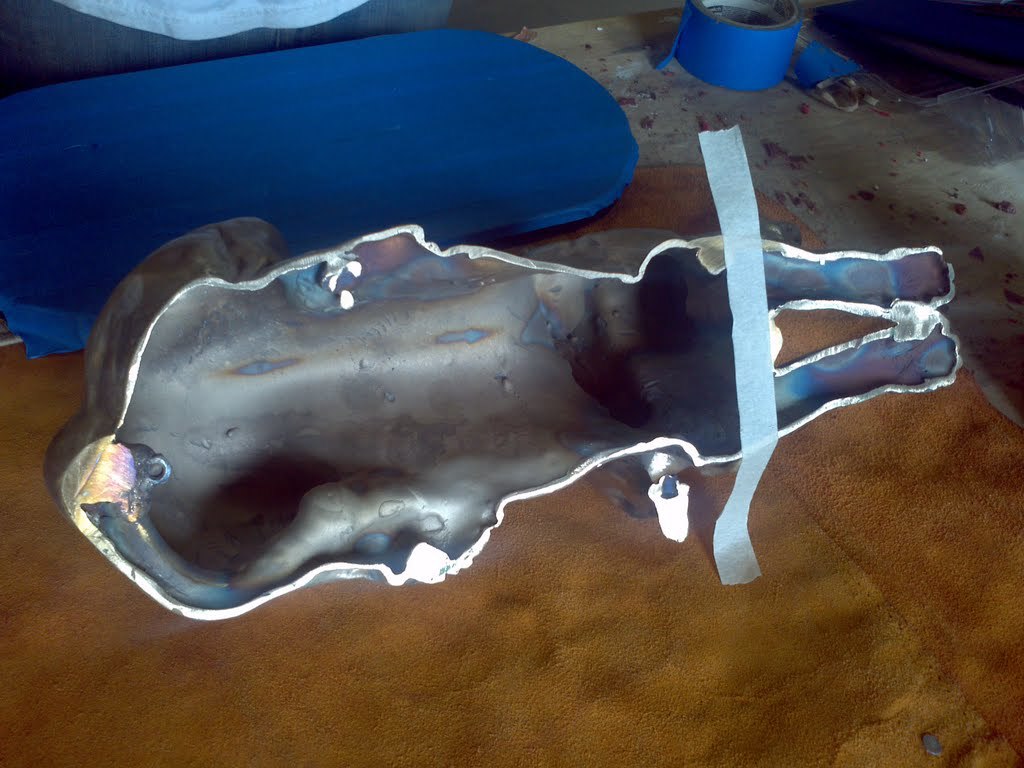 The hollow bronze, 1/4 inch thick