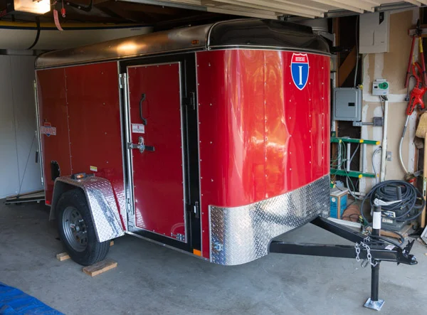 Utility trailer to haul my stuff to art shows. By Terrence Robertson-Fall