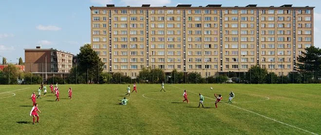Een Antwerps voetbalveld.