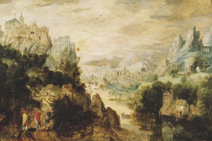  Landschap met Christus en de Emmaüsgangers (ca. 1510-na 1550) , Henri met de Bles © Museum Mayer van den Bergh
