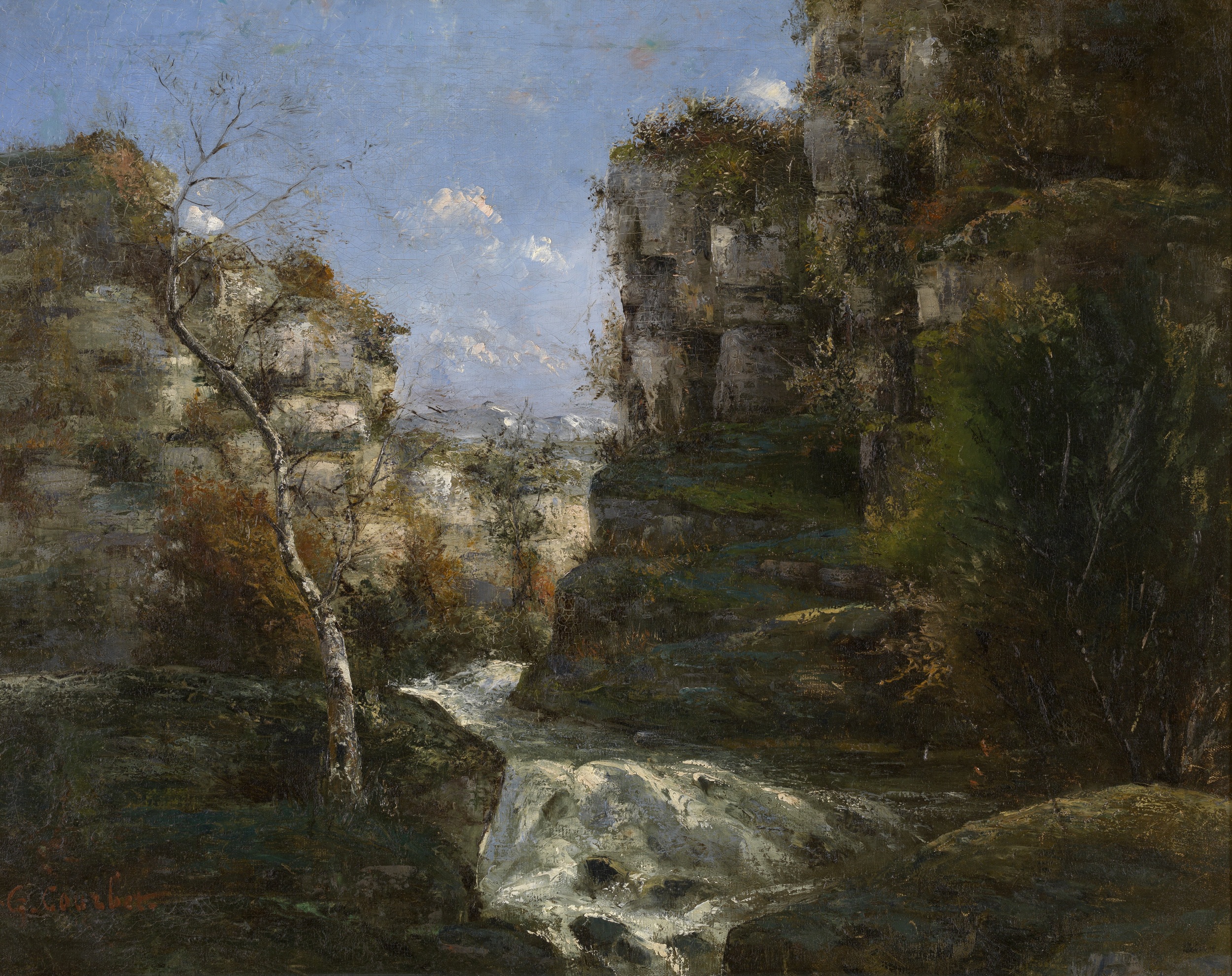 Gustave Courbet, Rotsen in Ornans, zonder datum