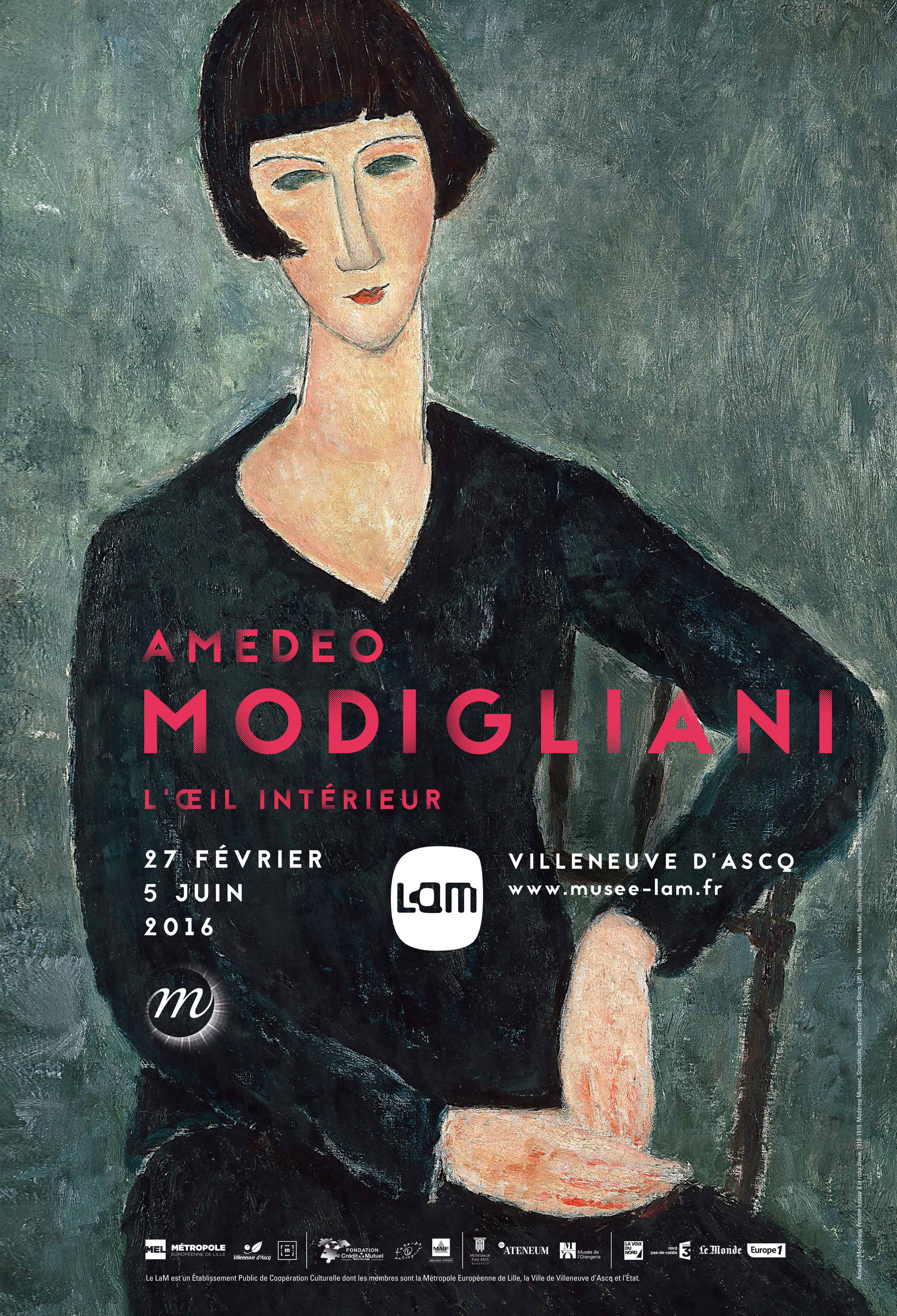 Affiche van de expo L'œil intérieur in het LaM. Nog tot 5 juni!