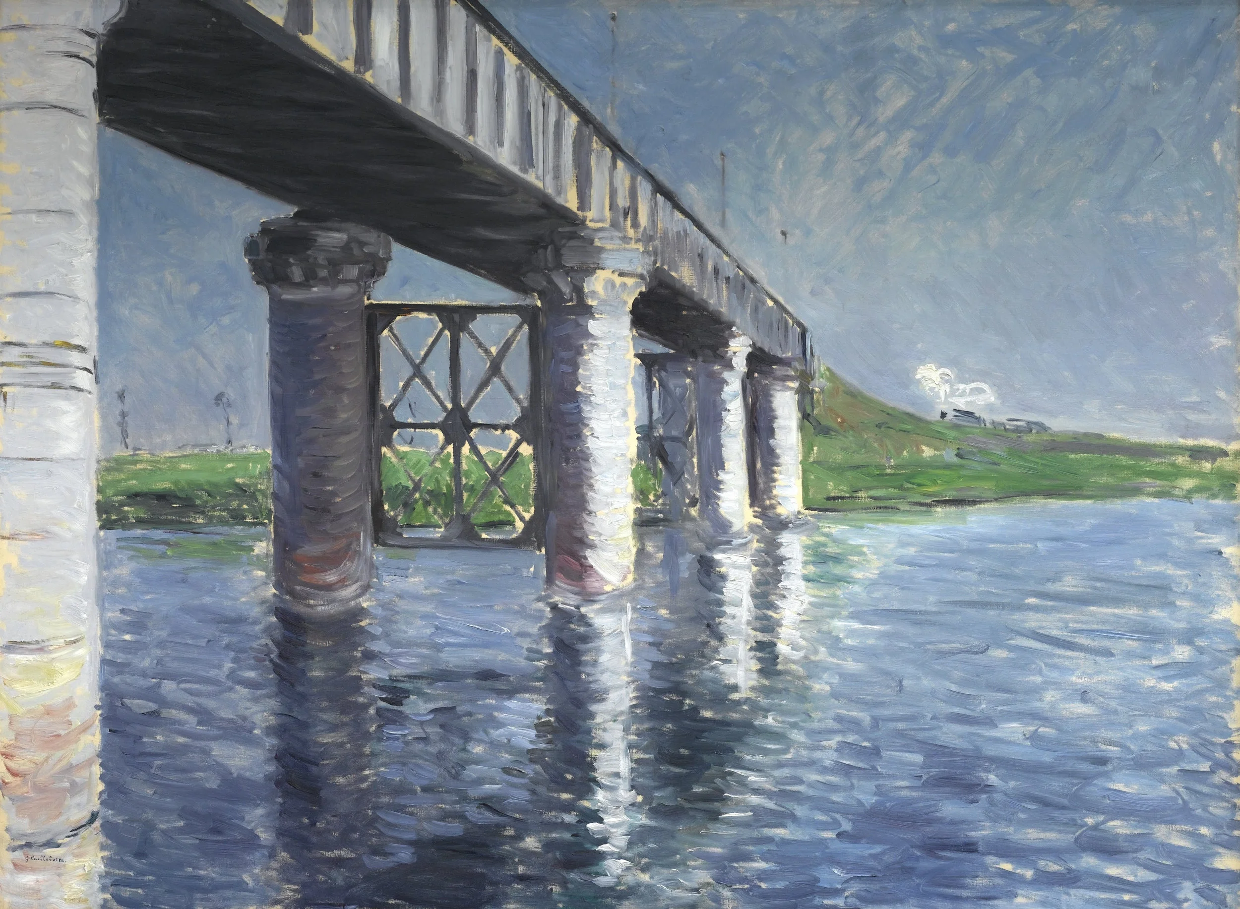 The Seine and the Railroad Bridge at Argenteuil , 1885, olieverf op doek, Brooklyn Museum, Arthur M. Sackler Foundation donation © Brooklyn Museum