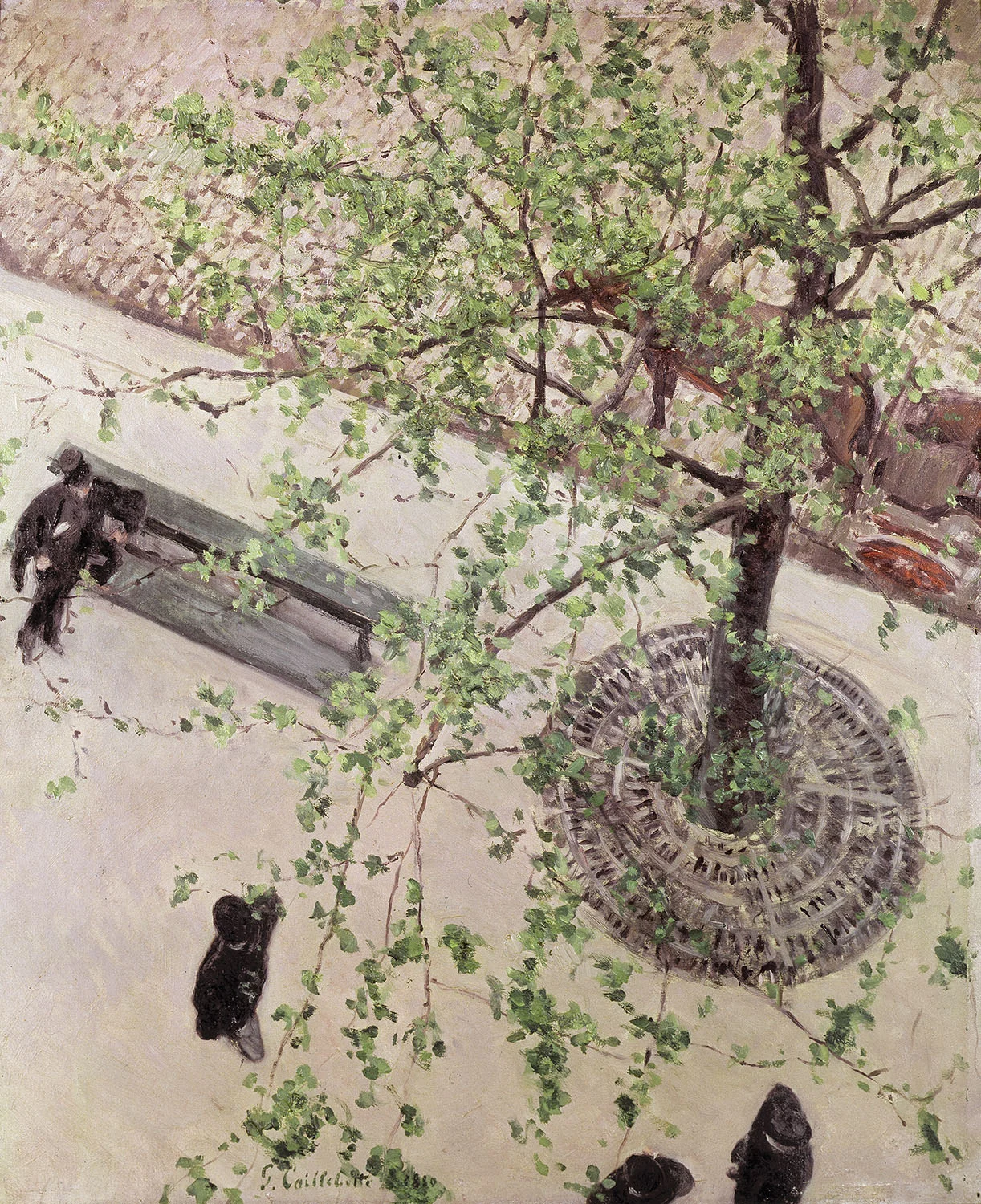 The Boulevard seen from above , 1880, olieverf op doek, privécollectie © Caillebotte Committee, Parijs