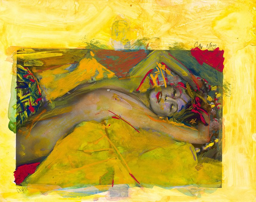 Eén van Saul Leiters 'painted nudes', ©The Estate of Saul Leiter / Sylph Editions. 