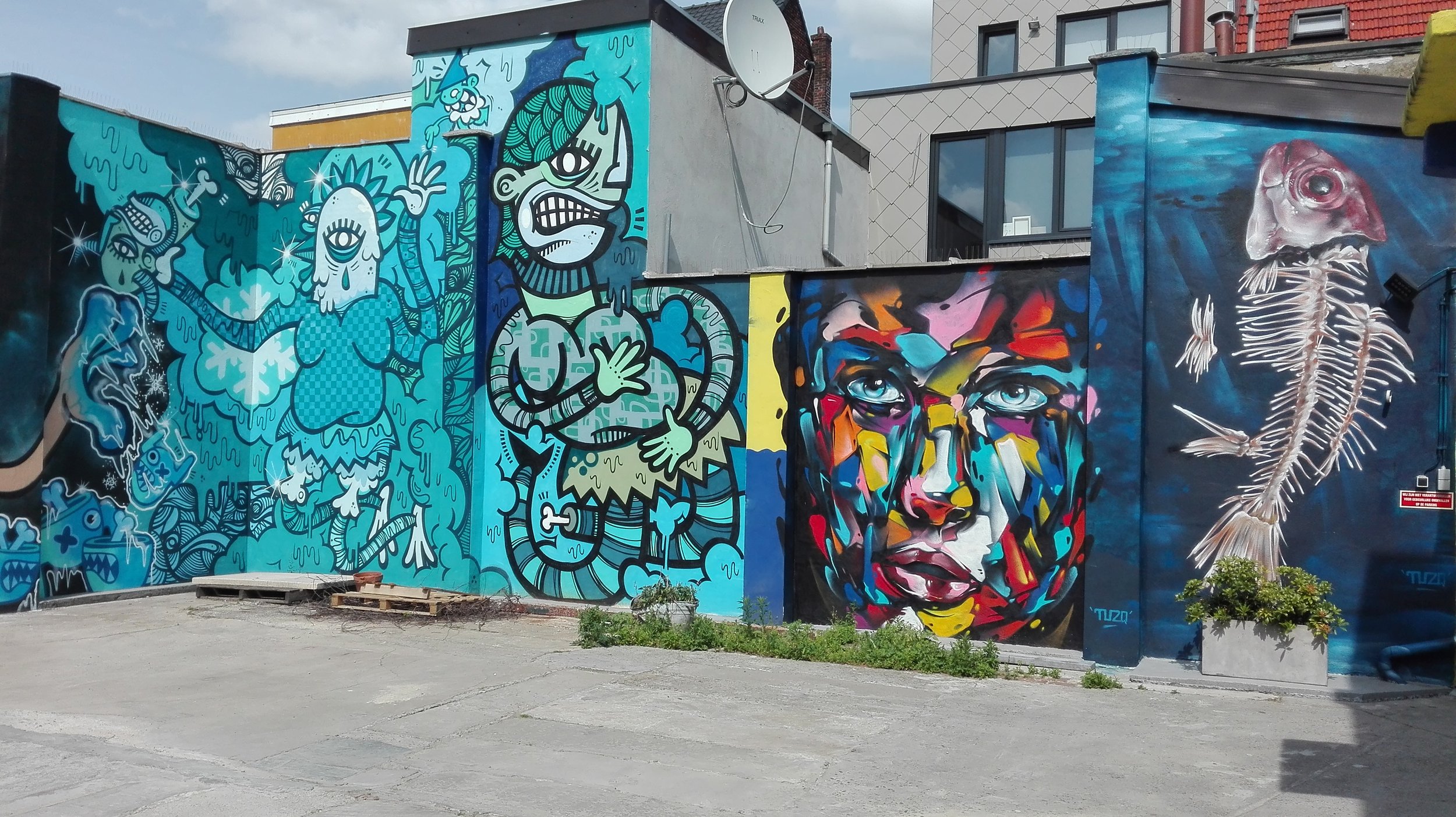 Een deel van de Cool Wall . 