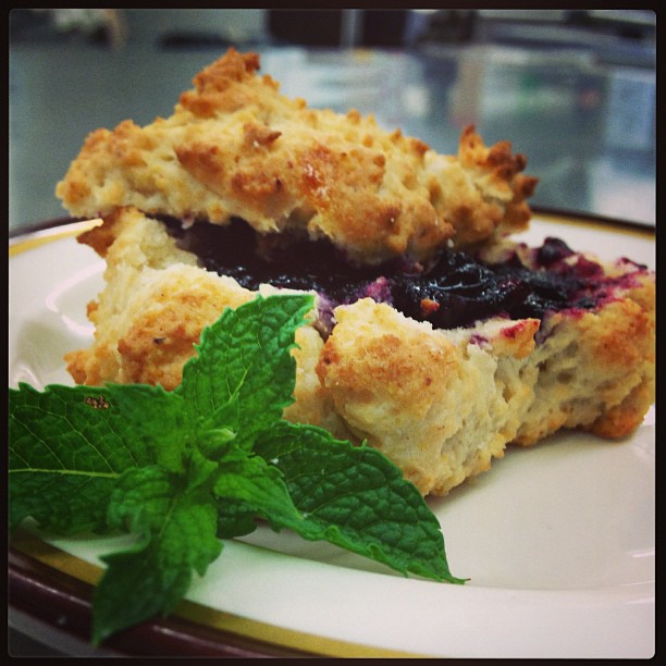  Gluten Free Drop Biscuit with Blueberry Jam 