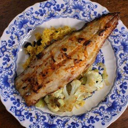 spanish mackerel with harissa and preserved lemon