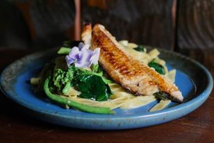 smoked eel, handmade pasta, nettles