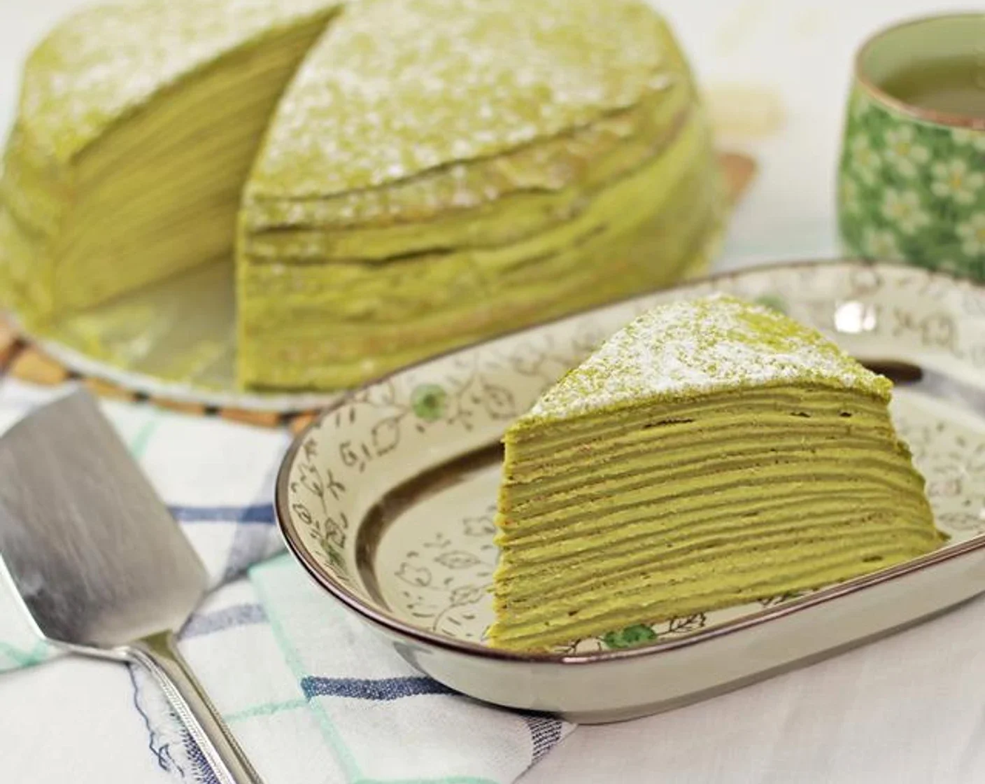 Premium Matcha Mille Feuille (gf)