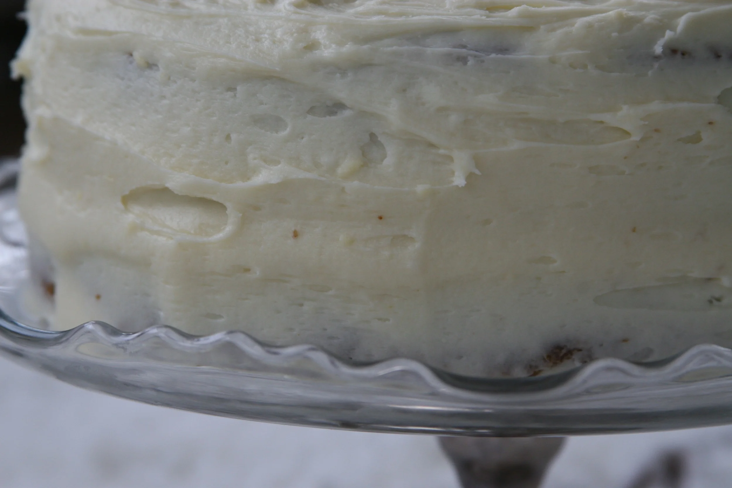 Rose Scented Goat Cheese Frosting