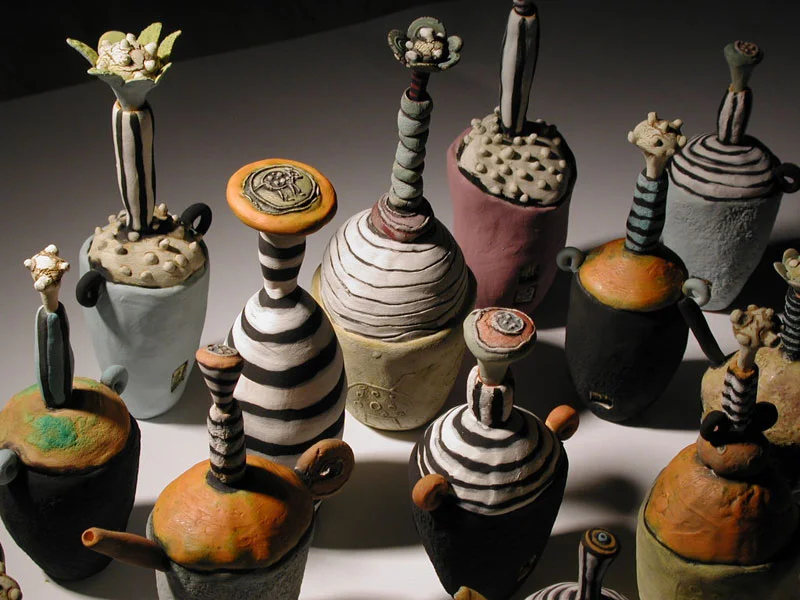 Assorted Bottle Sculptures