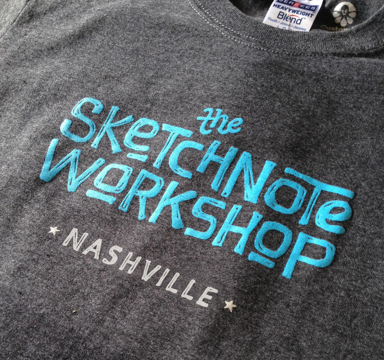 The Sketchnote Workshop Nashville t-shirt