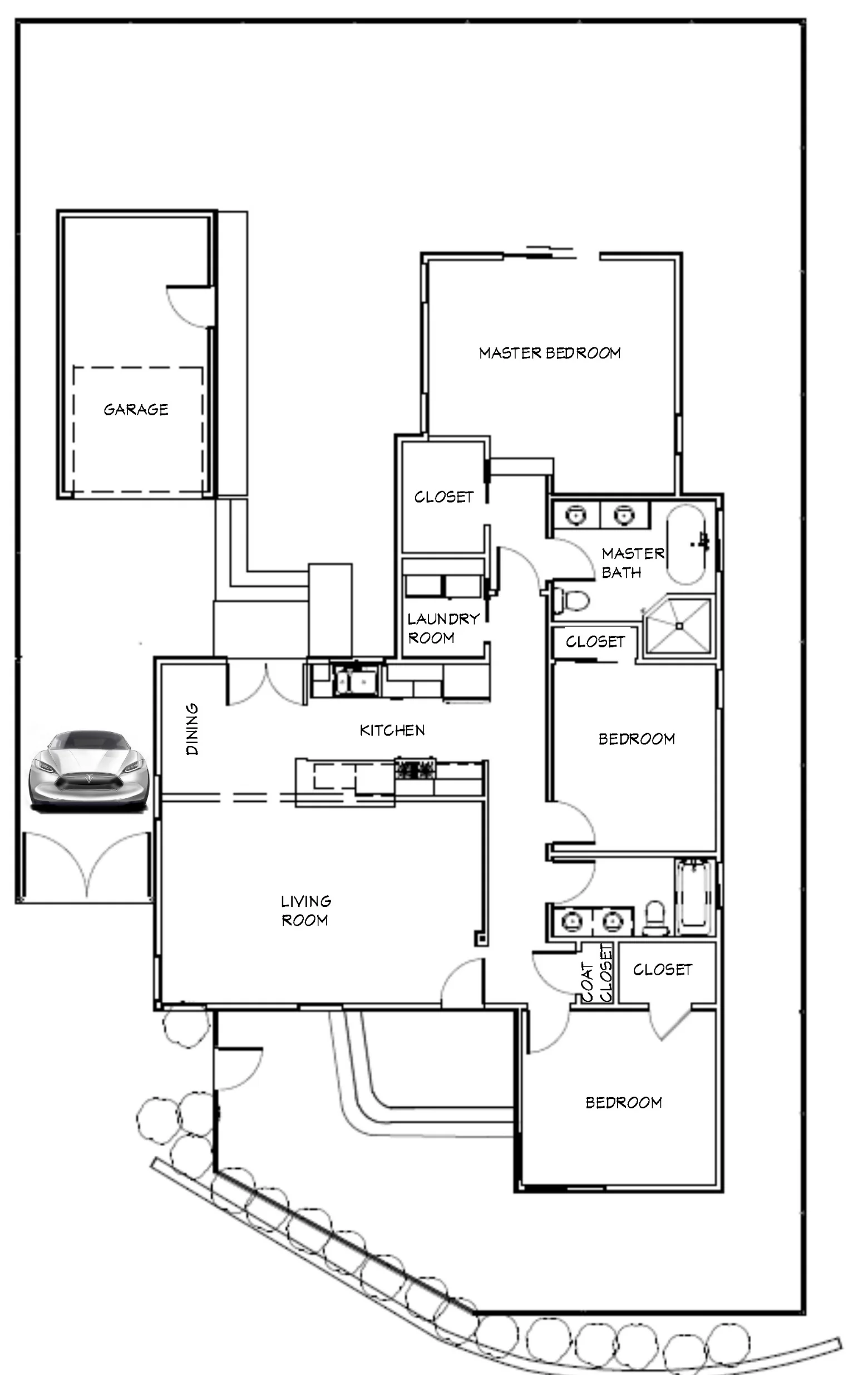 The 3 bedrooms, 2-bath home boast 1,386 SF under roof, including 500 SF of new construction. It’s nestled on a corner 3,820 SF lot in a low inventory neighborhood located between Glassell Park and Eagle Rock. Sharing the lot is the fully permitted detached single car garage, reimagined as a finished studio or home office with a brushed aluminum and glass roll-up door and single glass French door. The updated doors allow for lots of daylight in the 180 SF of additional space.