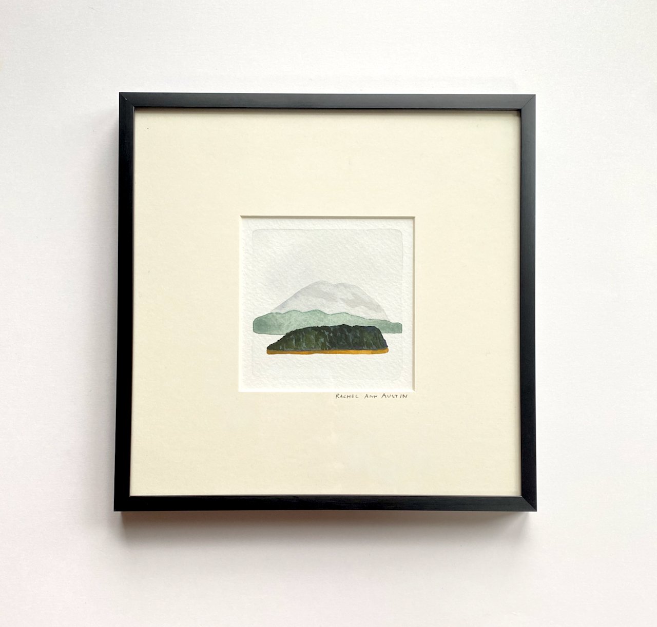 Mountain and Island 8"x8"