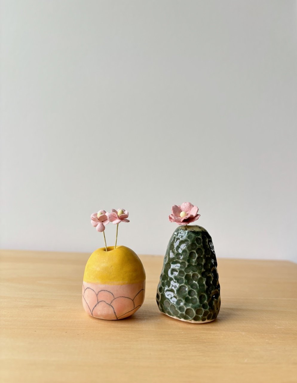 Tiny Ceramic Vases