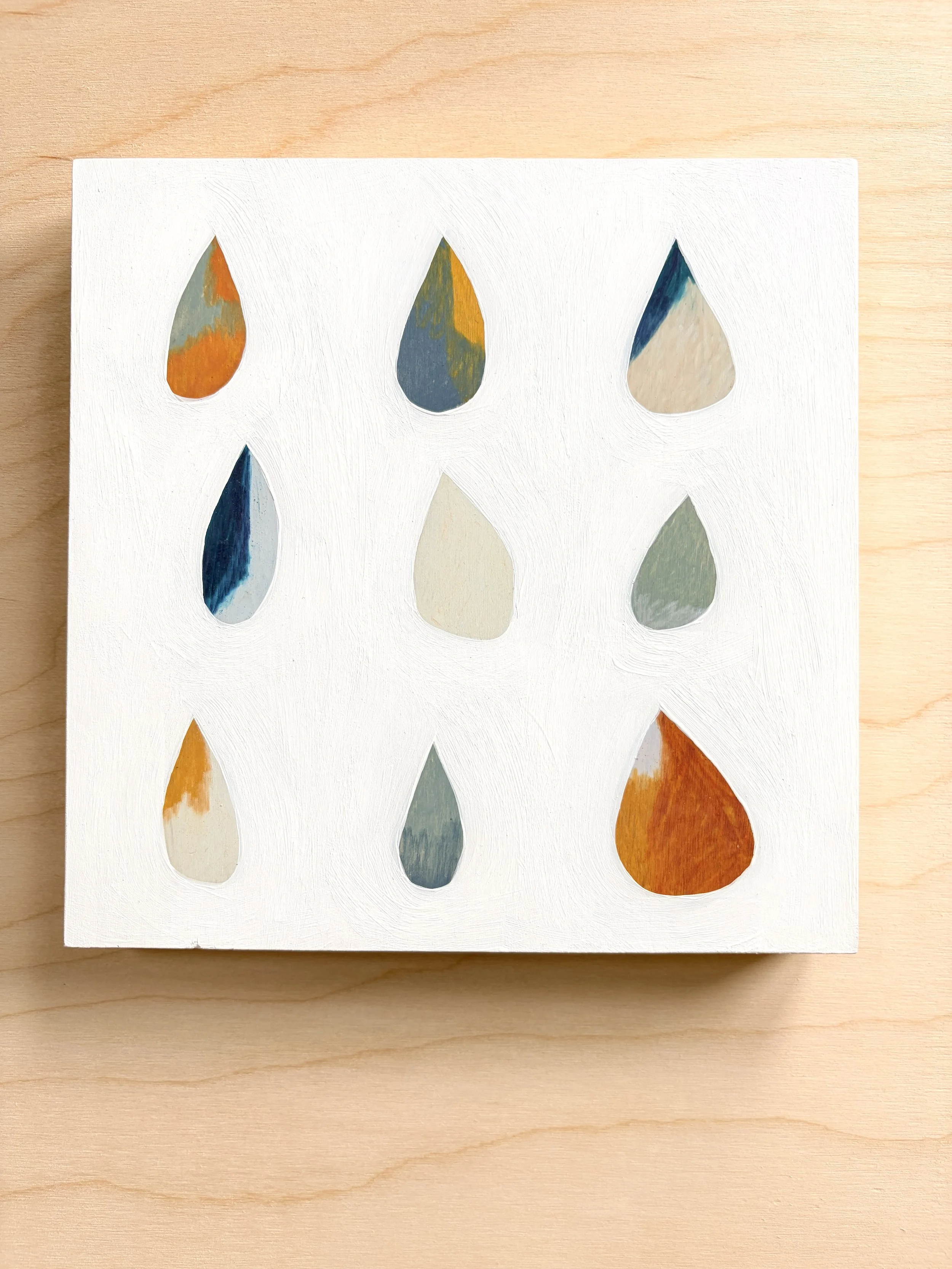 Raindrops 8"x8"