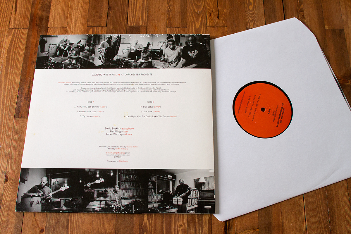 David Boykin Trio: Live at Dorchester Projects