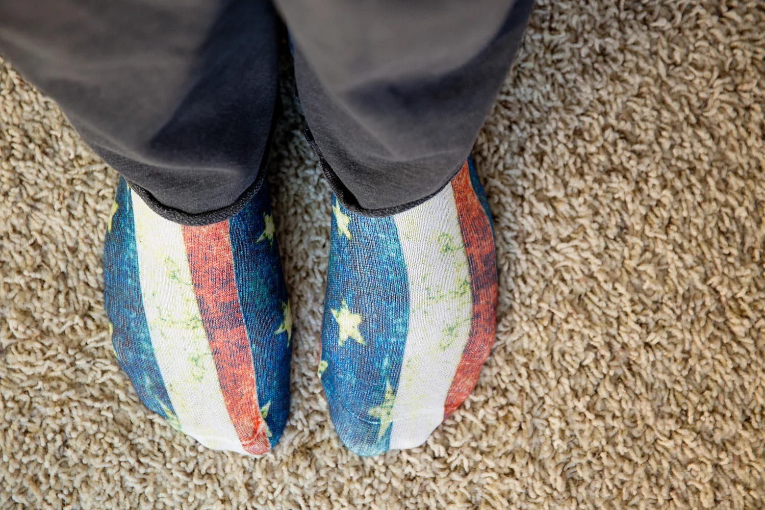 DeAnn's "Bravery Socks", sent as a gift from her "Sock Buddy" Malorie. 
