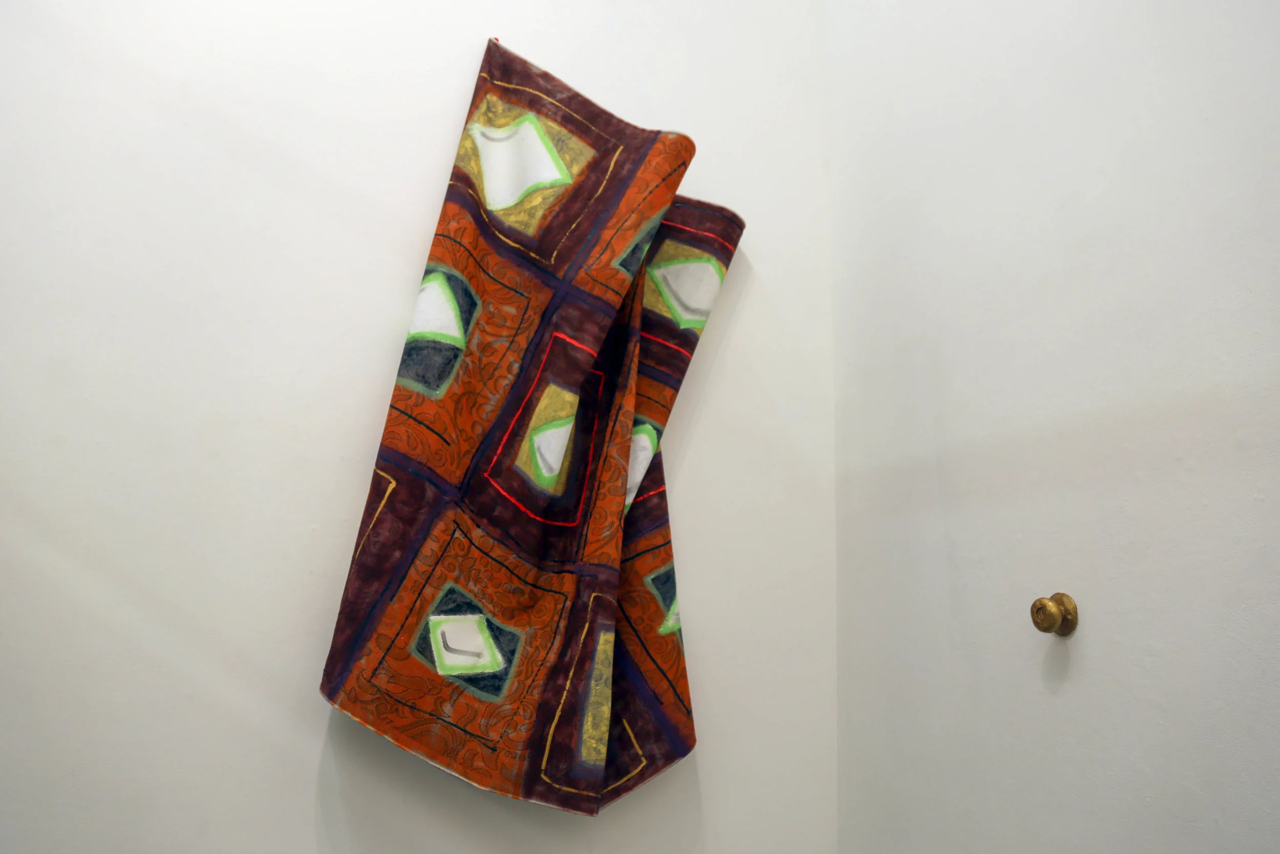   Not So Magic Rug (After Green Rug) , 2016, Acrylic on found rug 