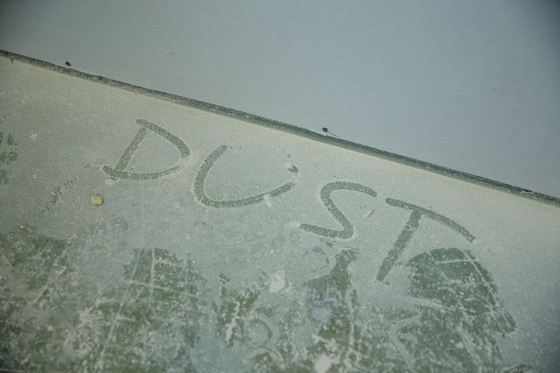 Remodeling job with dust