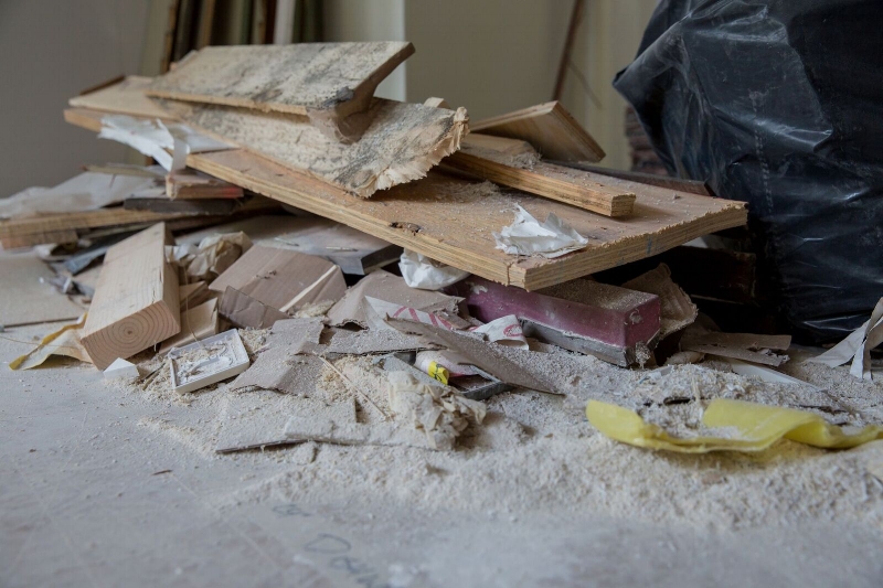 Remodeling project with demolition