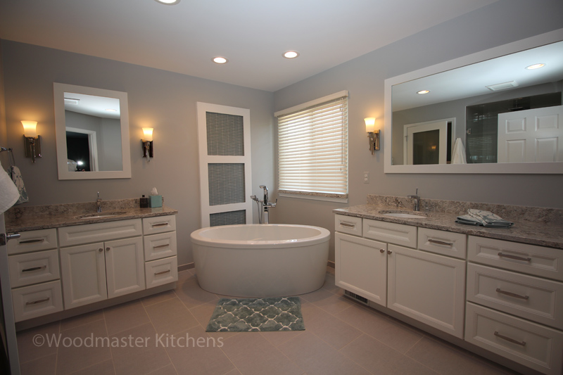 Kitchen design with two sinks.