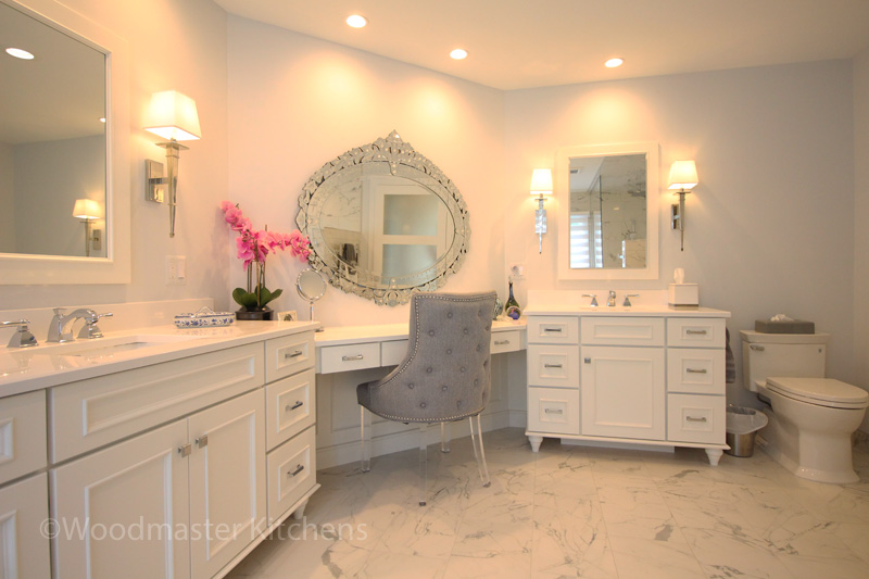 Space For A Makeup Vanity In Your Bathroom, Master Bath Vanity With Makeup Area