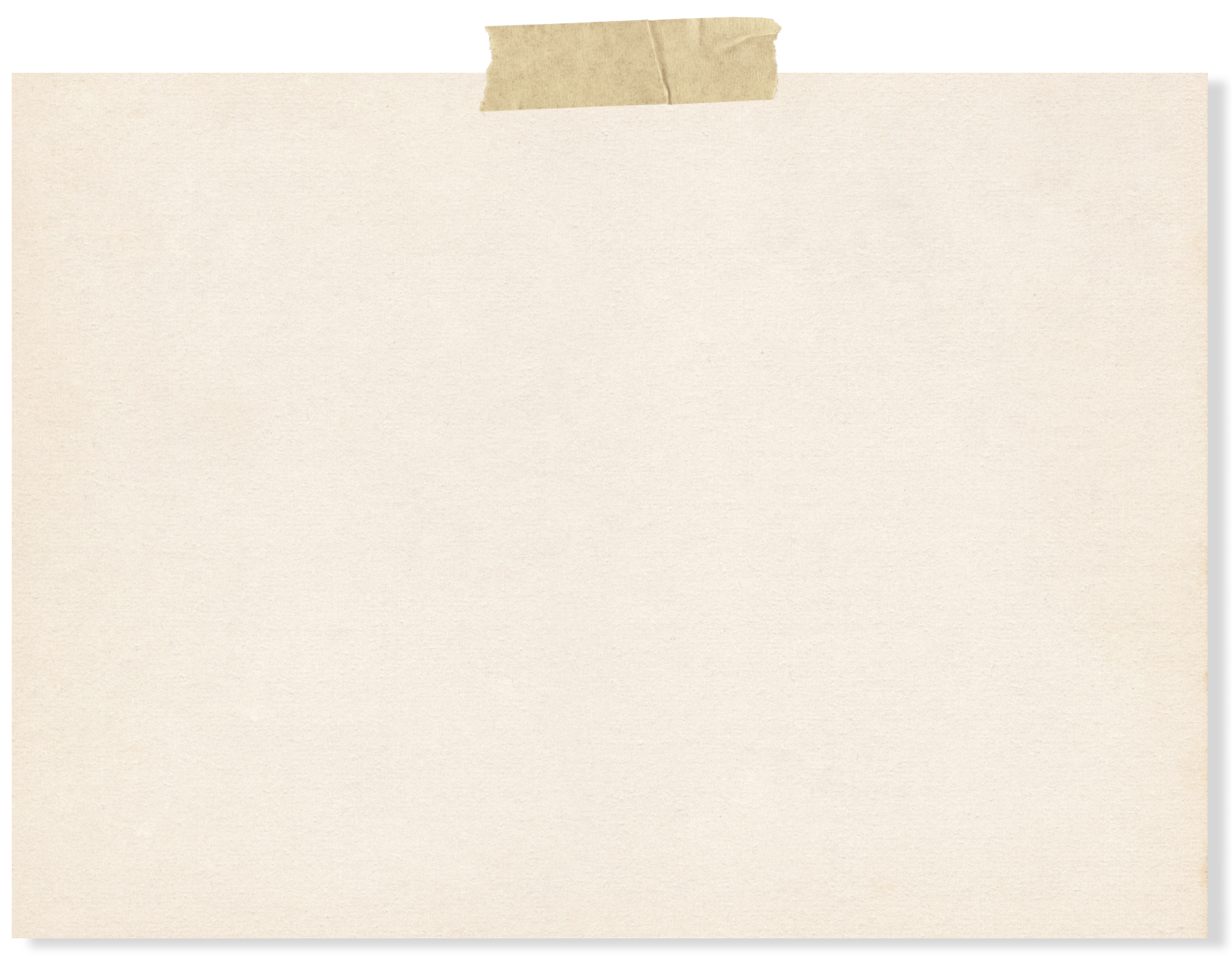 A textured rectangle graphic with a piece of brown tape at the top on the Wildflower Doula Services website.
