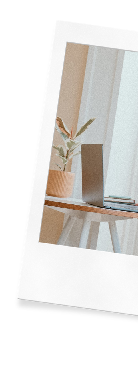 A laptop set up for a virtual meeting with Julia-Rose Scianna of Wildflower Doula Services in the Portland Metro area.