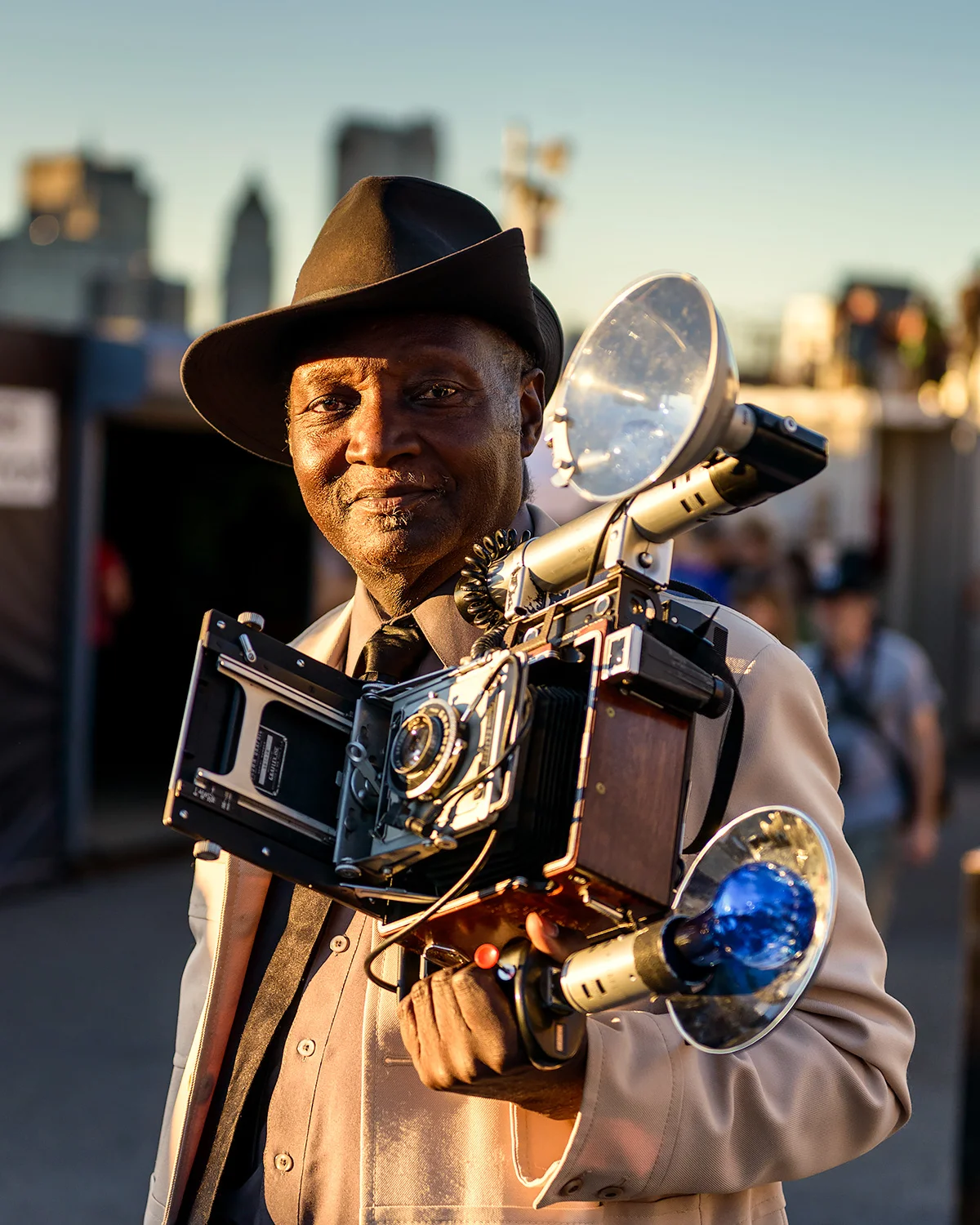 The famous Street Photographer Louis Mendes. You can usually find him photographing people in front of B&H Photo