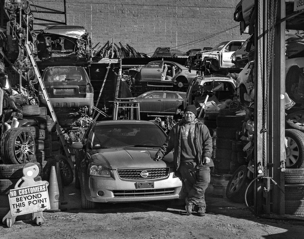 Ali in front of his Garage 2014