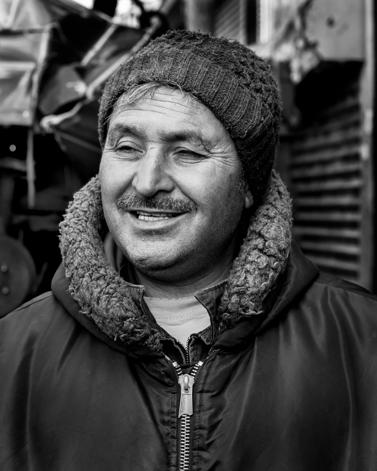 He works seven days a week no matter the weather.