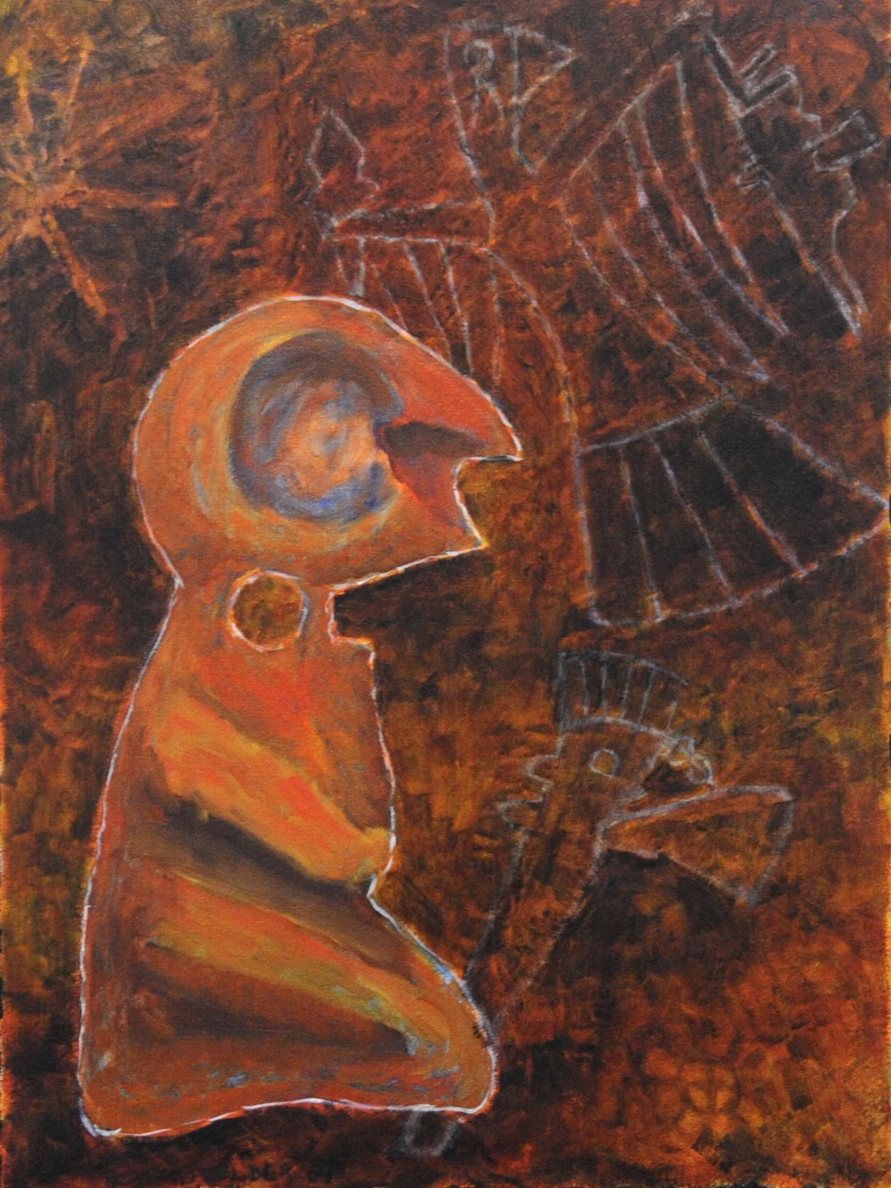 Bird-Man Bone Artifact