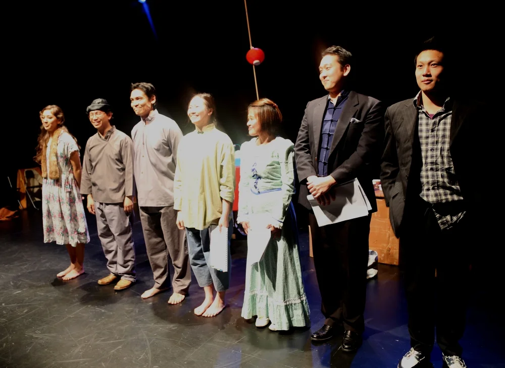 Full cast of the Big Gold Mountain performance reading