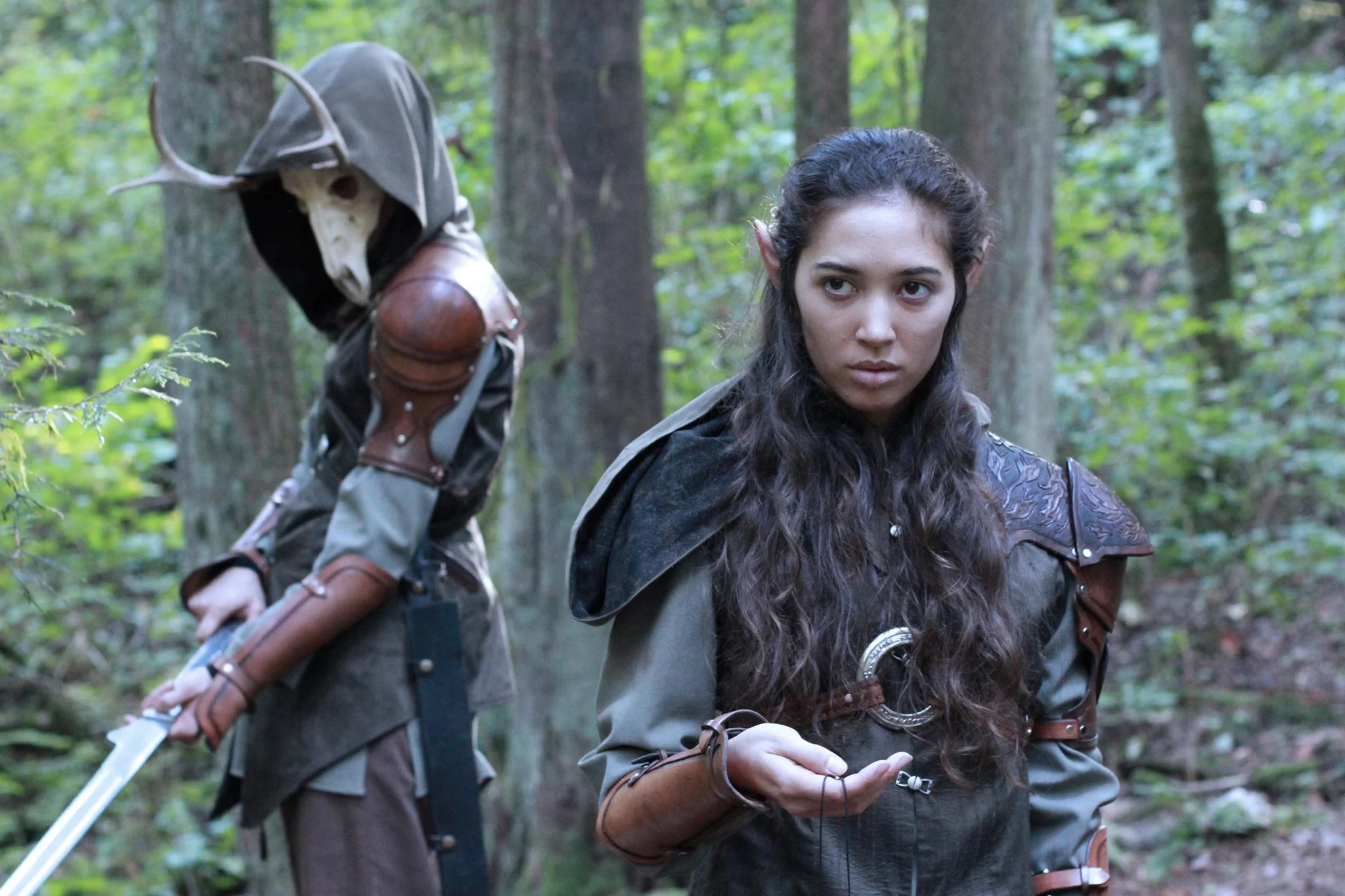 BTS footage from The Forest's Edge as Neone.