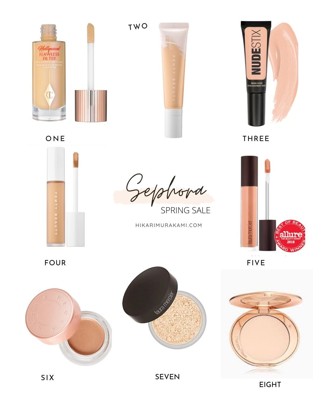 Fenty Beauty products available at Sephora from Thursday