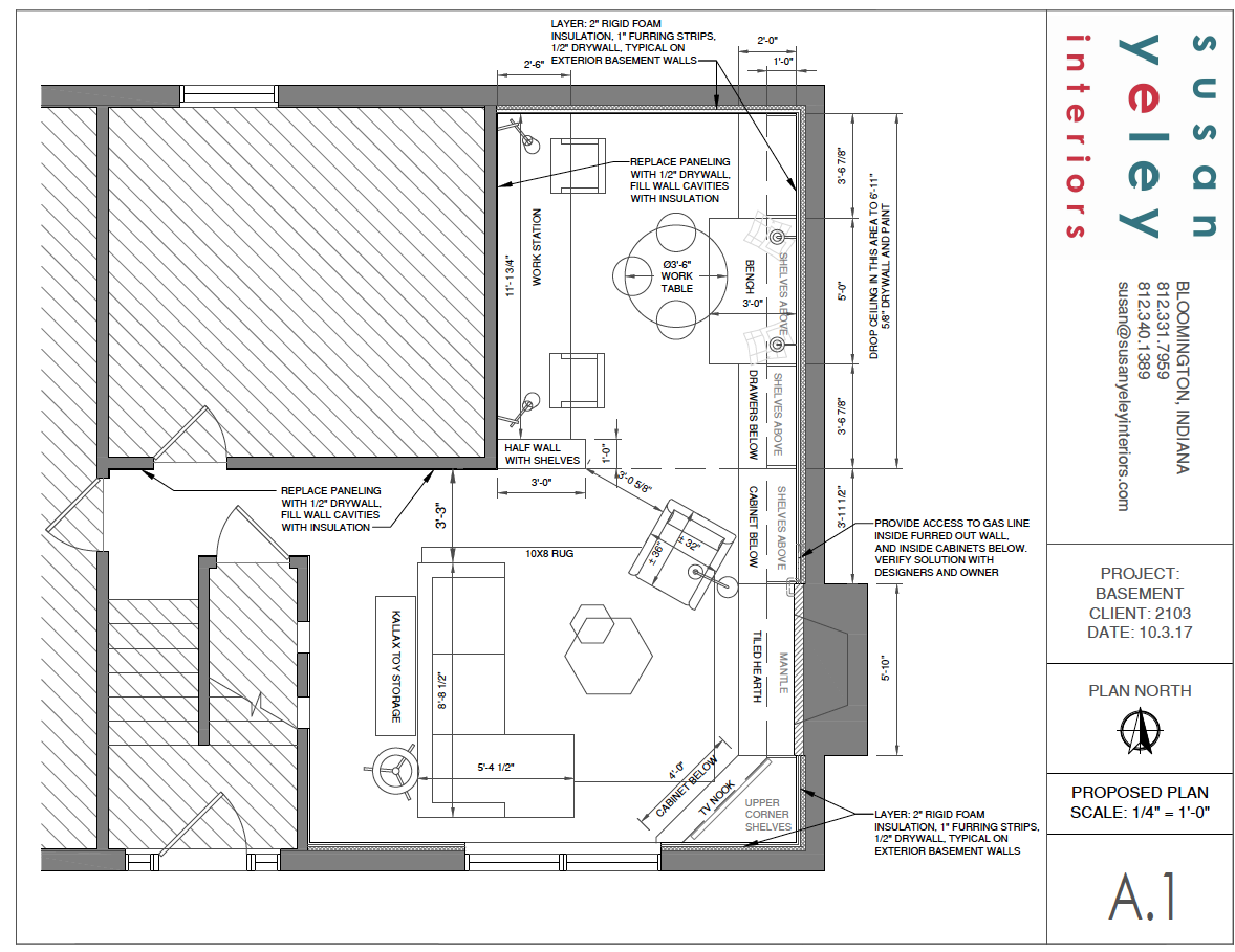 The walls, besides knocking down the closets, were not changed in this project. The design fits the original floor plan.