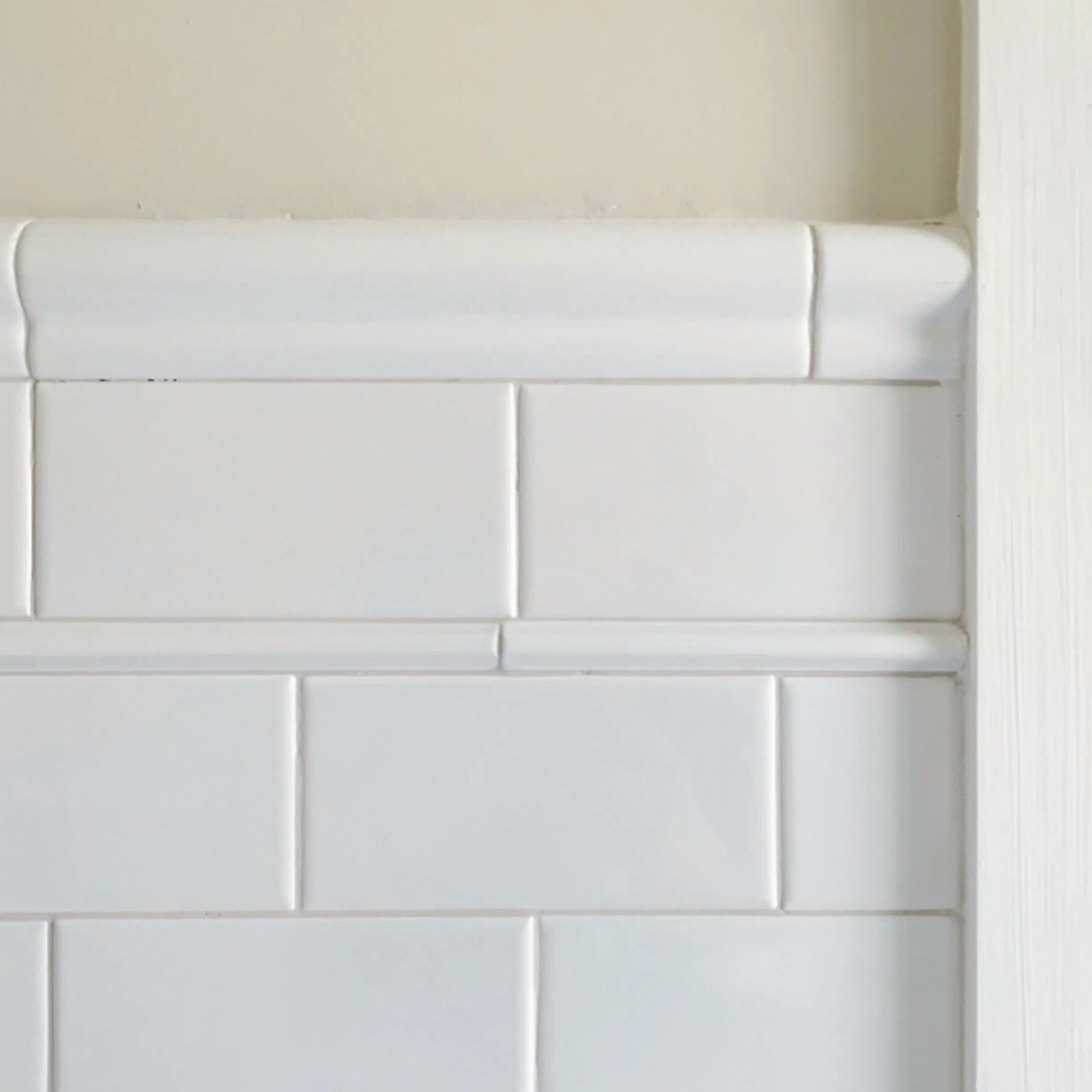 It S The End Of Tile As We Know And, White Subway Tile Trim